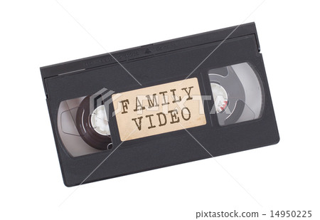 Retro videotape isolated on white 14950225