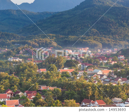 Viewpoint and landscape at luang prabang , laos. Viewpoint and landscape at luang prabang , laos. 14953693