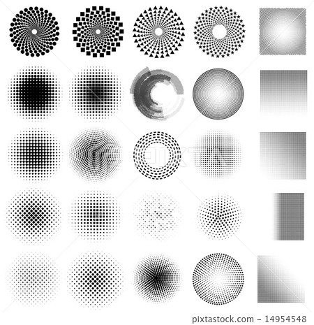 abstract dot set vector abstract dot set vector 14954548