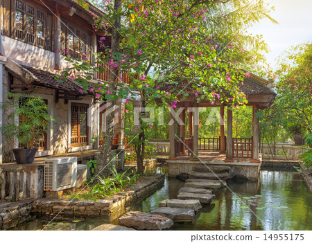 asian tropical garden 14955175