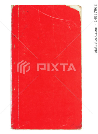 Old red cover book isolated over white Old red cover book isolated over white 14957968