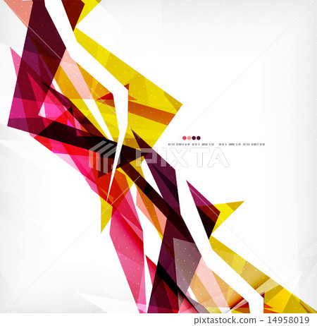 Angular geometric color shapes - Stock Illustration [14958019] - PIXTA