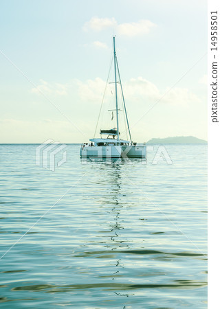Recreational Yacht at the Indian Ocean Recreational Yacht at the Indian Ocean 14958501