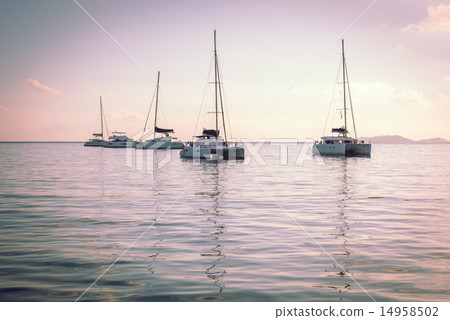 Recreational Yachts at the Indian Ocean Recreational Yachts at the Indian Ocean 14958502