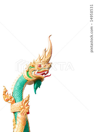 King of Naga in Temple of Thailand 14958531