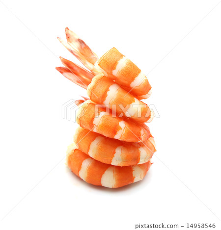 shrimp isolated on white background shrimp isolated on white background 14958546