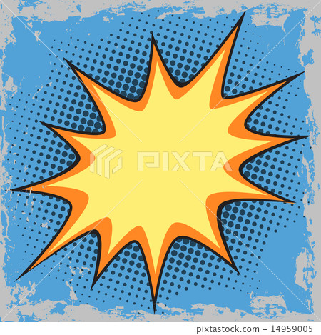 Bubble for text in the comic pop art retro style Halftone 14959005