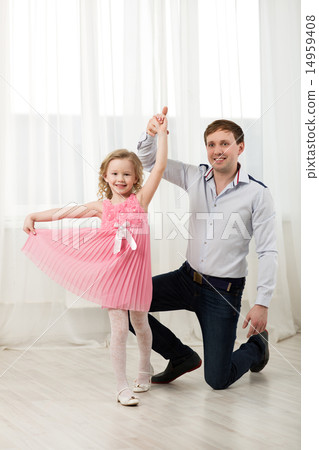 Little princess dancing with father Little princess dancing with father 14959408