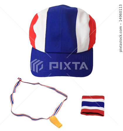Thai flag wristband and yellow whistle 14960113
