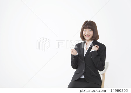 女商人形象談話在採訪 14960203