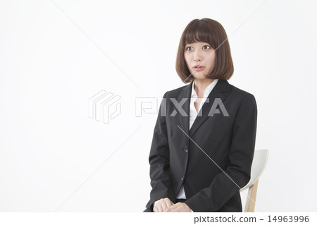 女商人形象談話在採訪 14963996