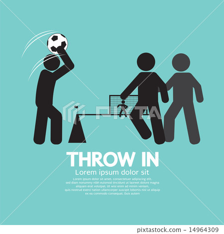 Throw in Soccer Or Football Symbol Throw in Soccer Or Football Symbol 14964309