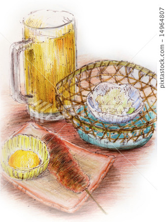 Hood illustration - Tsukune · beer 14964807