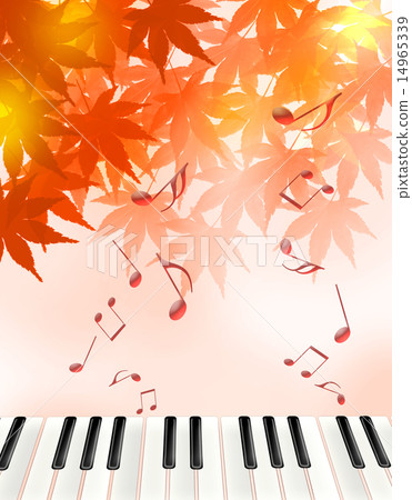 Momiji and piano Momiji and piano 14965339
