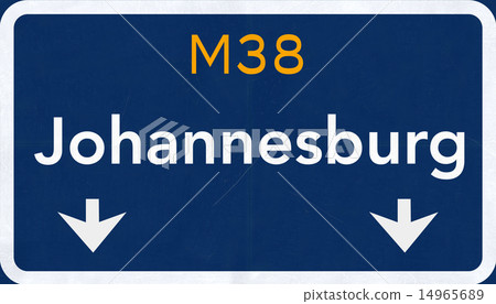 Johannesburg South Afrca Highway Road Sign Johannesburg South Afrca Highway Road Sign 14965689