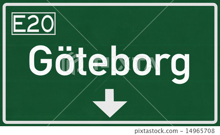 Goteborg Sweden Highway Road Sign Goteborg Sweden Highway Road Sign 14965708