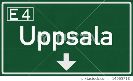Uppsala Sweden Highway Road Sign 14965718