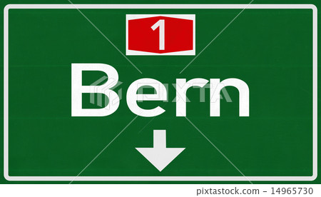 Bern Switzerland Highway Road Sign Bern Switzerland Highway Road Sign 14965730