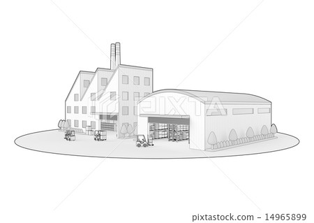 Factory and warehouse Factory and warehouse 14965899