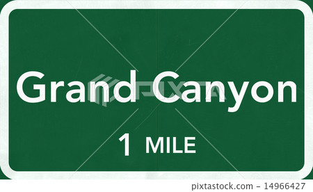 Grand Canyon USA Highway Road Sign 14966427