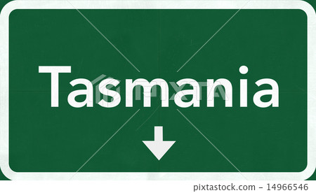 Tasmania Australia Highway Road Sign Tasmania Australia Highway Road Sign 14966546