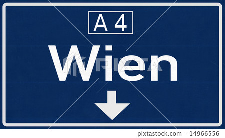 Wien Austria Highway Road Sign Wien Austria Highway Road Sign 14966556