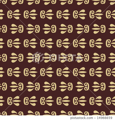 Floral Seamless Vector Pattern. Orient Abstract Background Floral Seamless Vector Pattern. Orient Abstract Background 14966659