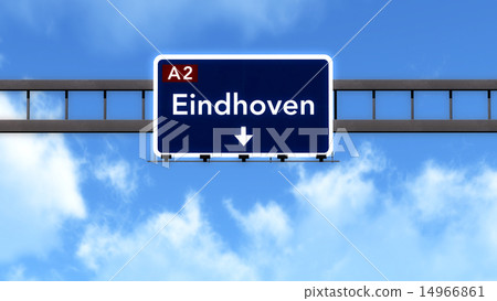 Eindhoven Netherlands Highway Road Sign 14966861