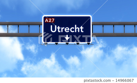 Utrecht Netherlands Highway Road Sign 14966867