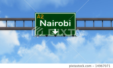 Nairobi Kenya Africa Highway Road Signa 14967071