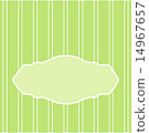 Green invitation card design 14967657