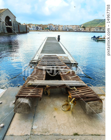 Favignana harbor in the early spring, Sicily Favignana harbor in the early spring, Sicily 14967708