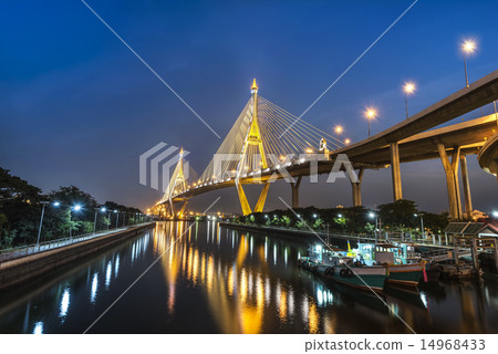The Bridge across the river at twilight 14968433