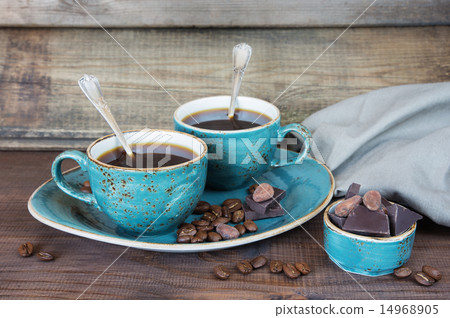 Two cups of coffee Two cups of coffee 14968905
