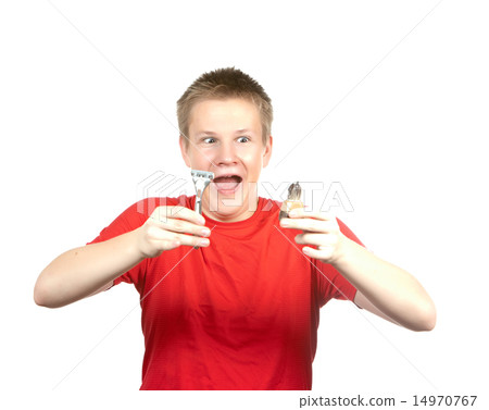 teenager the first time tries to have a shave and teenager the first time tries to have a shave and 14970767