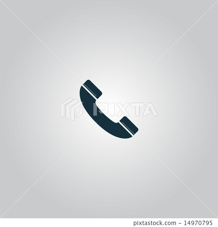 telephone handset icon vector 14970795