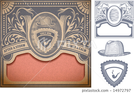 Vector. Retro card. Organized by layers 14972797