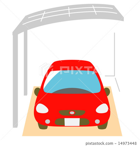 Carport car - Stock Illustration [14973448] - PIXTA