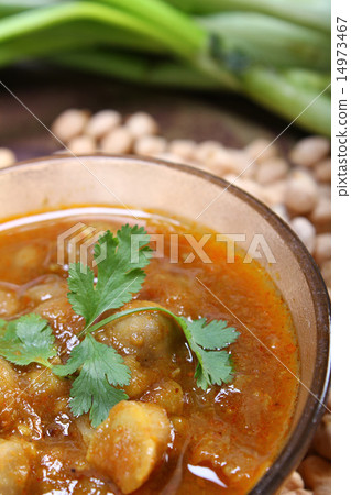 indian spicy chana masala with raw chickpeas indian spicy chana masala with raw chickpeas 14973467