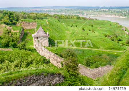 Curtain wall at Khotyn fortress, Ukraine 14973759