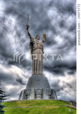 Mother of the Fatherland in Kiev 14973772