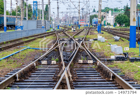 Double slip switch at Kiev Station, Ukraine 14973794