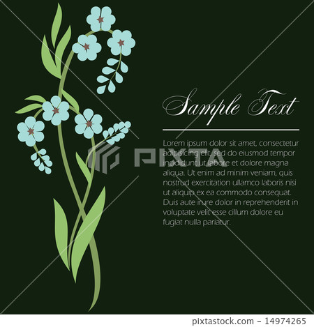 sprig of forget-me sprig of forget-me 14974265
