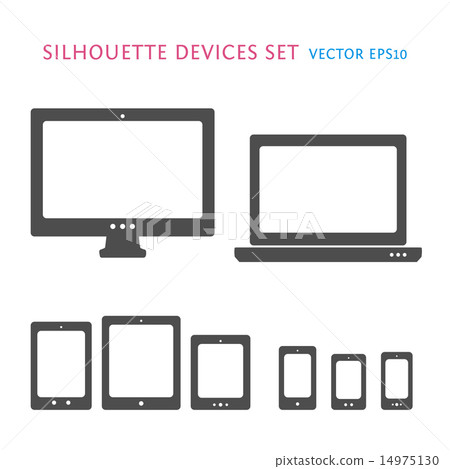Device icons set 14975130