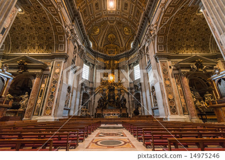 Italy Rome Saint Peter's Cathedral altar Italy Rome Saint Peter's Cathedral altar 14975246