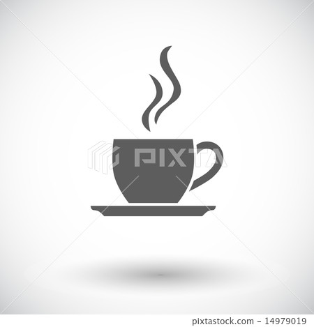 Cafe flat single icon. - Stock Illustration [14979019] - PIXTA