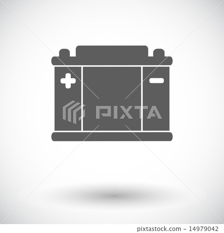 Battery flat icon. 14979042