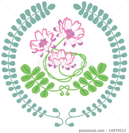 Seasonal 'green flowers and trees' - Spring flower 'Renge grass' -3 14979523