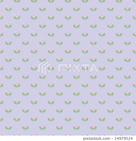 Seasonal "green flower tree" - Spring flower "Renge grass" - square shape A (purple background - small size) 14979524