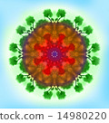 Round abstract Earth painting  14980220